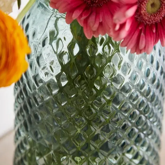 Decorative Vase - Green, Recycled Glass