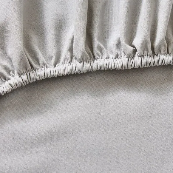Deep Fitted Sheet 28cm - Silver, Polycotton