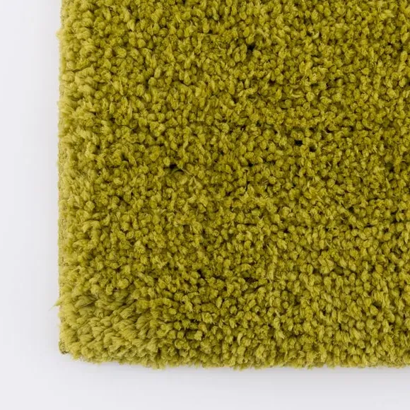 Deep Pile Bath Mat with Non-Slip - Green