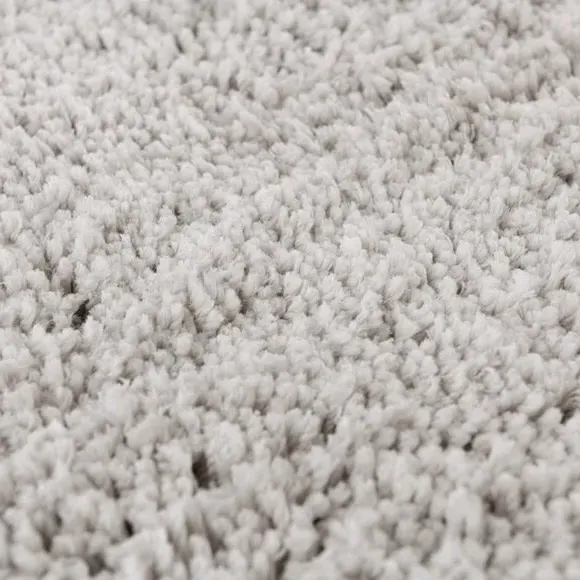 Deep Pile Bath Mat with Non-Slip - Light Grey