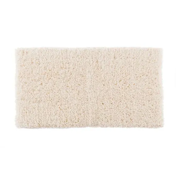 Deep Pile Bath Mat with Non-Slip - Natural