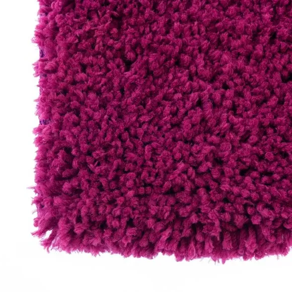 Deep Pile Bath Mat with Non-Slip - Pomegranate
