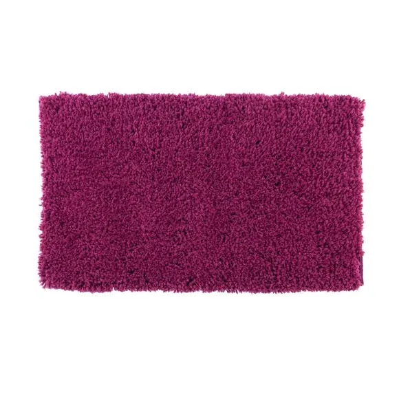Deep Pile Bath Mat with Non-Slip - Pomegranate