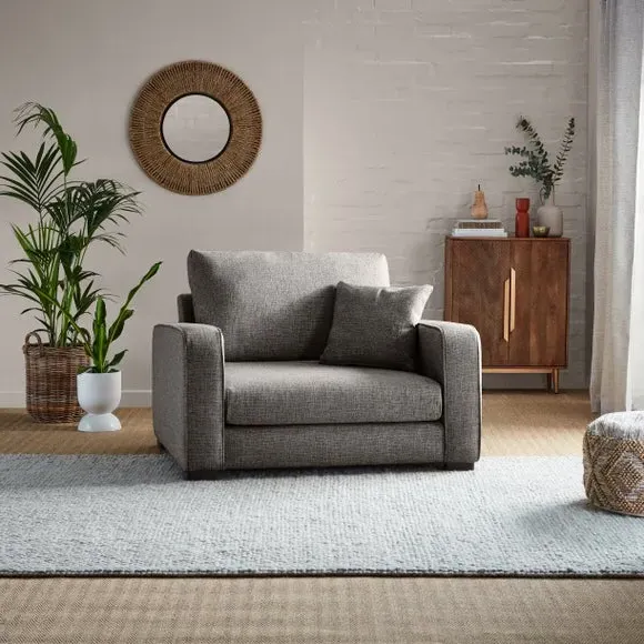 Deep Sit Snuggle Chair - Grey, Multi Weave