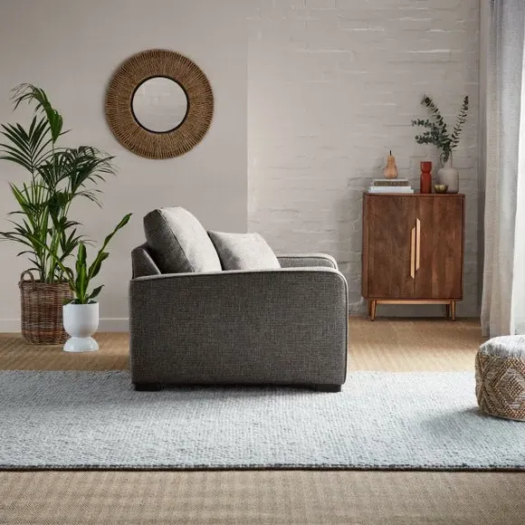 Deep Sit Snuggle Chair - Grey, Multi Weave