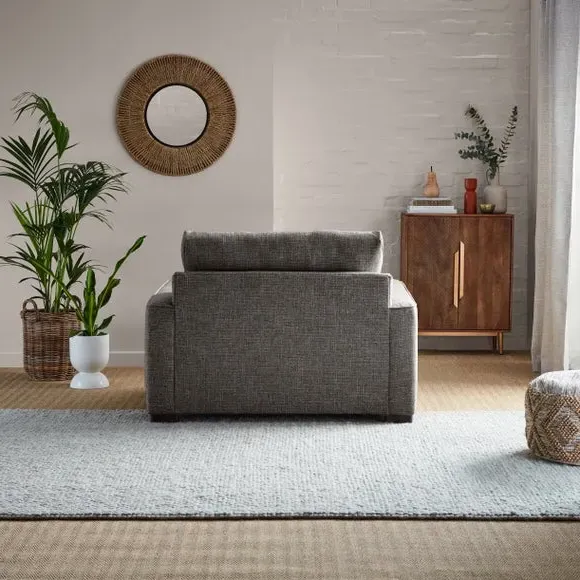 Deep Sit Snuggle Chair - Grey, Multi Weave