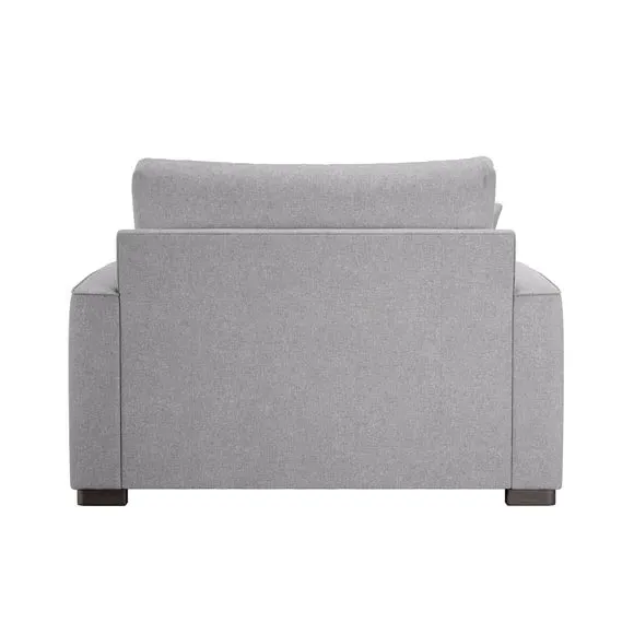 Deep Sit Snuggle Chair - Grey, Soft Texture