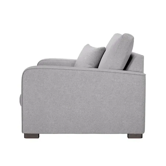 Deep Sit Snuggle Chair - Grey, Soft Texture