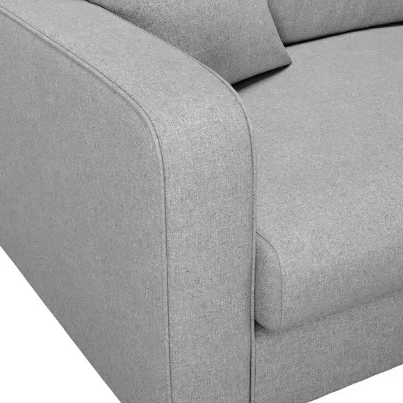 Deep Sit Snuggle Chair - Grey, Soft Texture