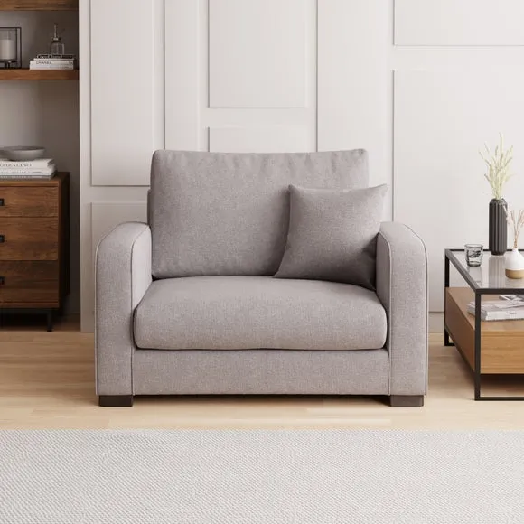 Deep Sit Snuggle Chair - Grey, Soft Texture image