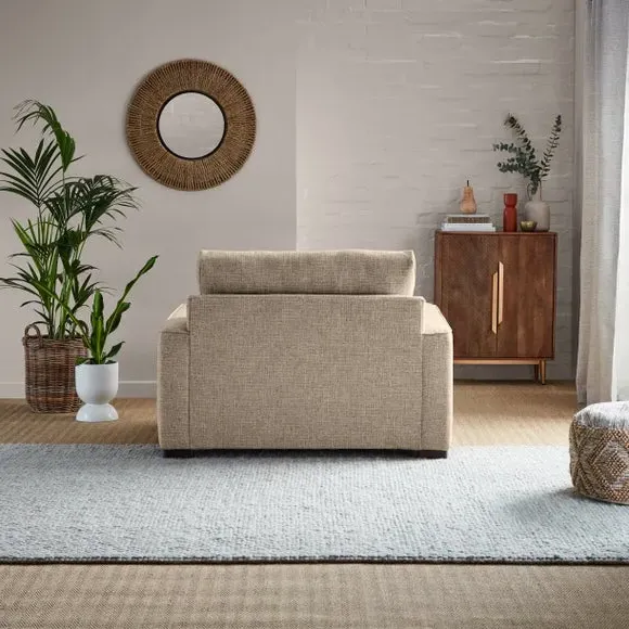 Deep Sit Snuggle Chair - Natural, Multi Weave