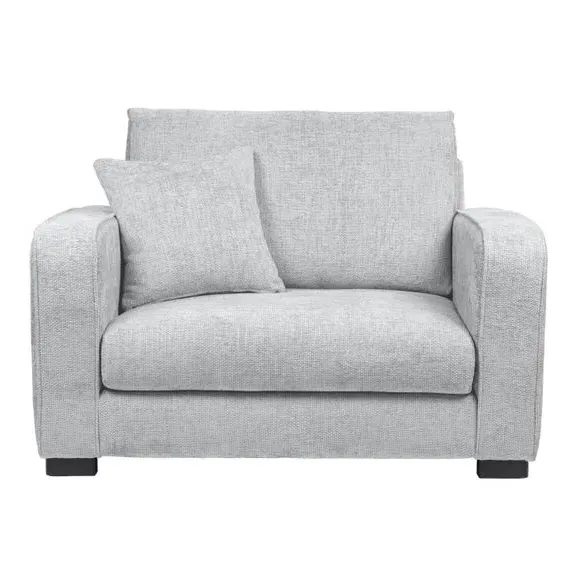 Deep Sit Snuggle Chair with Cushion - Silver