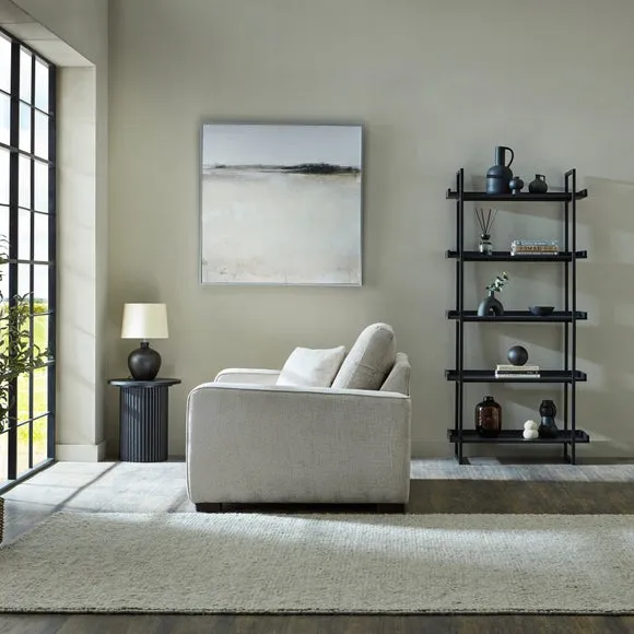 Deep Sit Snuggle Chair with Cushion - White