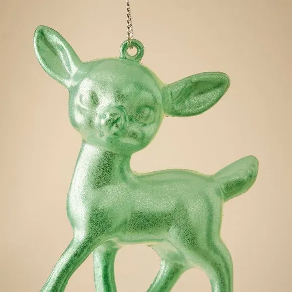 Deer Hanging Decoration - Green