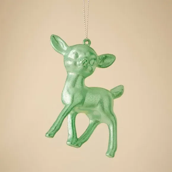 Deer Hanging Decoration - Green