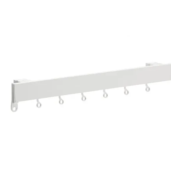 Deluxe Curtain Track - White, PVC