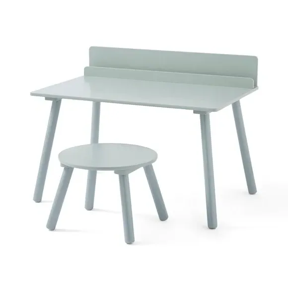 Desk and Stool Set with Storage - Sage
