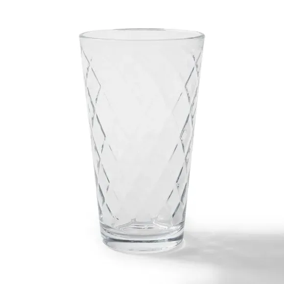 Diamond Highball Glass - Clear, Glass