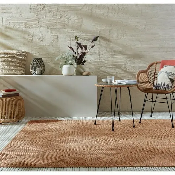 Diamond Indoor Outdoor Rug - Natural, Polypropylene image