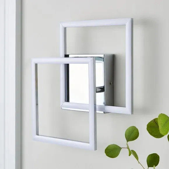 Diamond LED Flush Light - Chrome, Metal