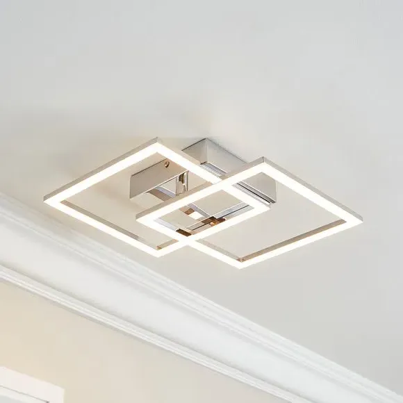 Diamond LED Flush Light - Chrome, Metal