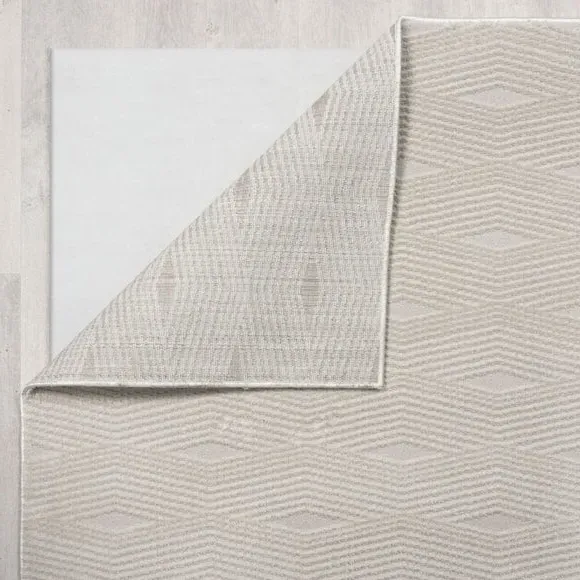 Diamond Textured Rug - Cream