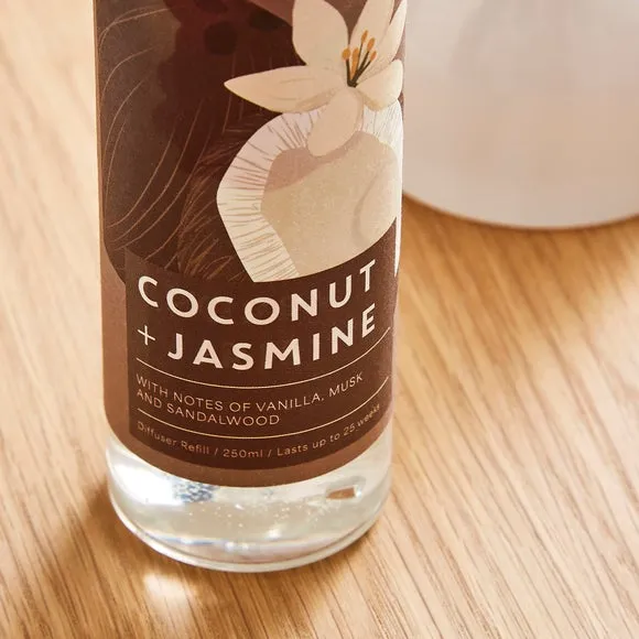Diffuser Refill 250ml - Coconut & Jasmine