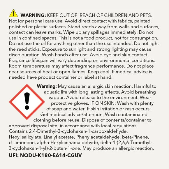 Diffuser Refill 300ml - Pear Gardenia Scent