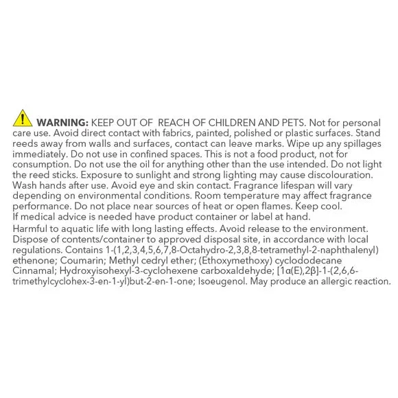 Diffuser Refill - Amber and Tonka Fragrance