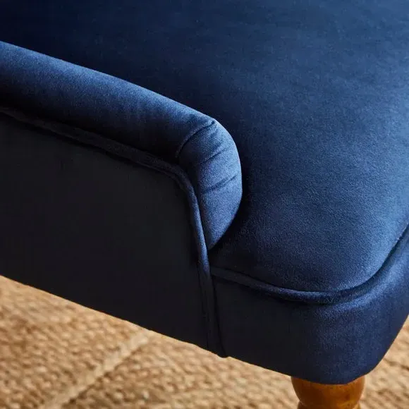 Dining Chair High Back - Navy, Velvet