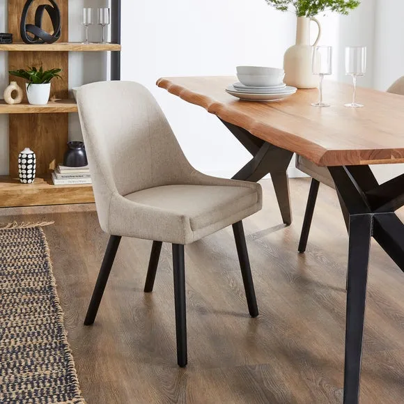 Dining Chair - Natural, Luna Fabric image