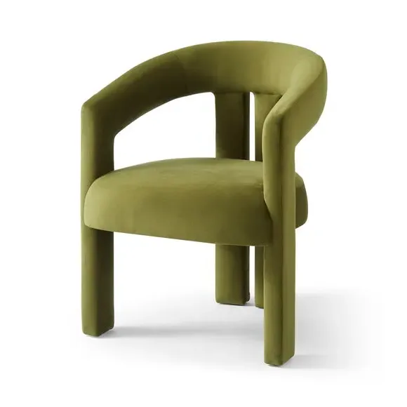 Dining Chair - Olive, Velvet