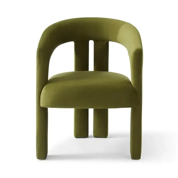 Dining Chair - Olive, Velvet