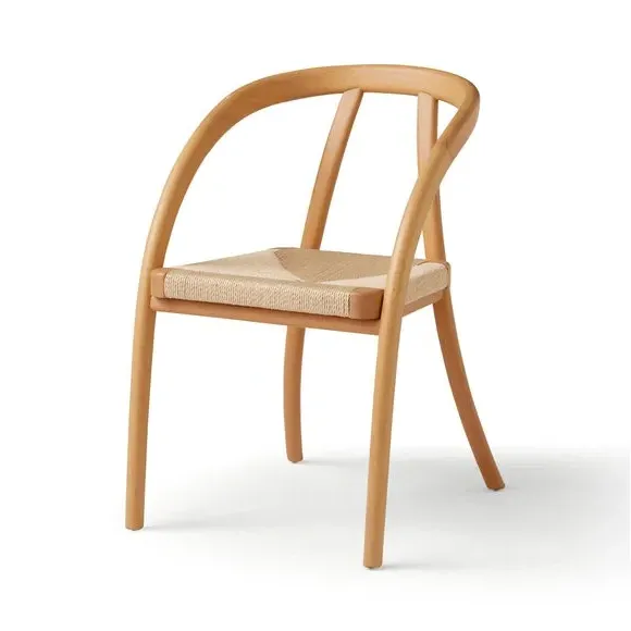 Dining Chair with Armrests - Oak, Beech