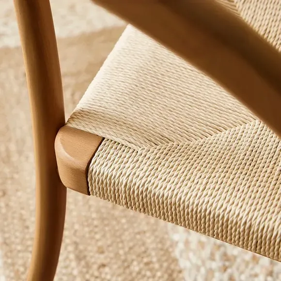 Dining Chair with Armrests - Oak, Beech