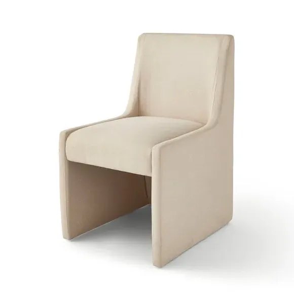Dining Chair with Padding - Natural, Fabric