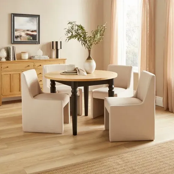 Dining Chair with Padding - Natural, Fabric image