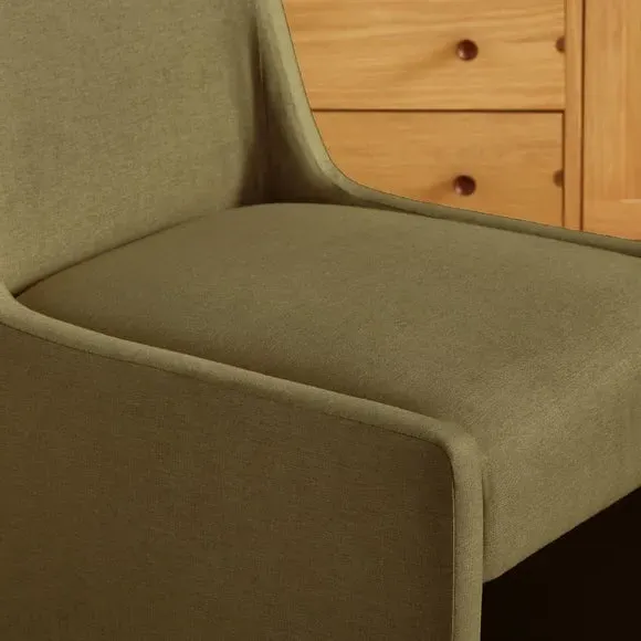 Dining Chair with Padding - Olive, Fabric
