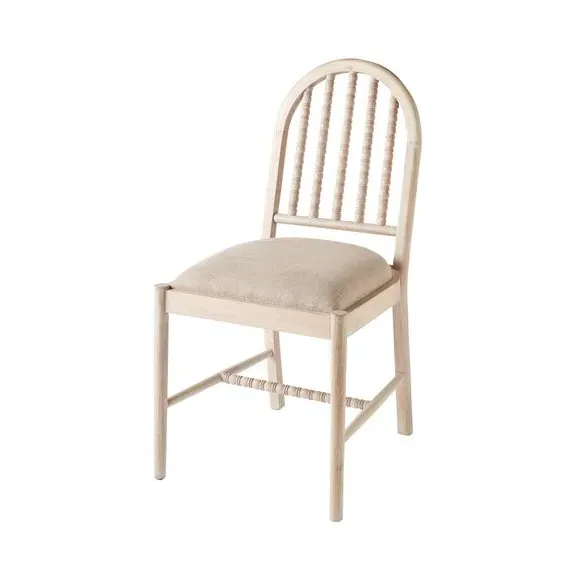 Dining Chair with Upholstery - Light Wood, Mango