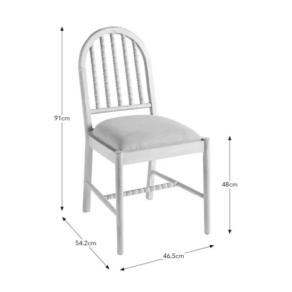 Dining Chair with Upholstery - Light Wood, Mango