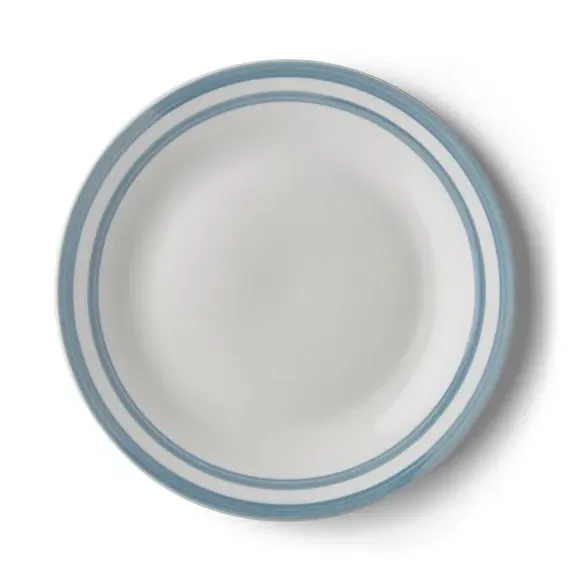 Dinner Plate Hand-Painted - Blue, Porcelain