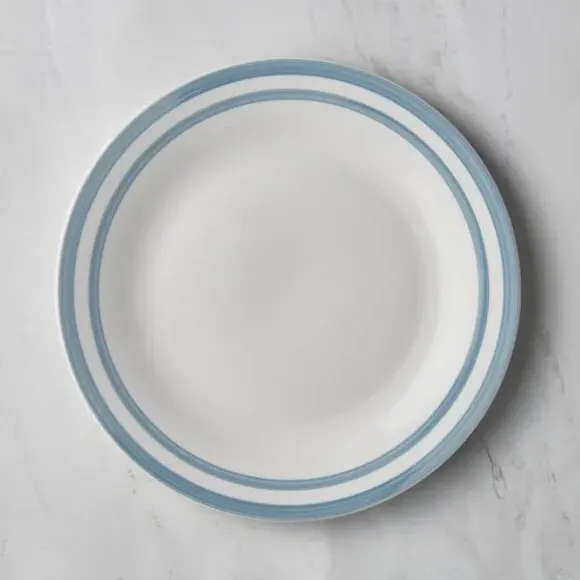 Dinner Plate Hand-Painted - Blue, Porcelain image