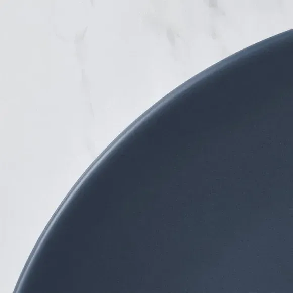 Dinner Plate with Matte Finish - Blue, Stoneware