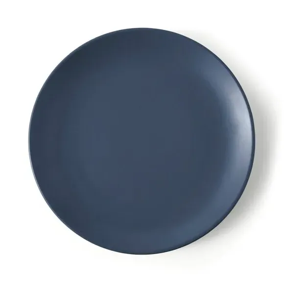 Dinner Plate with Matte Finish - Blue, Stoneware