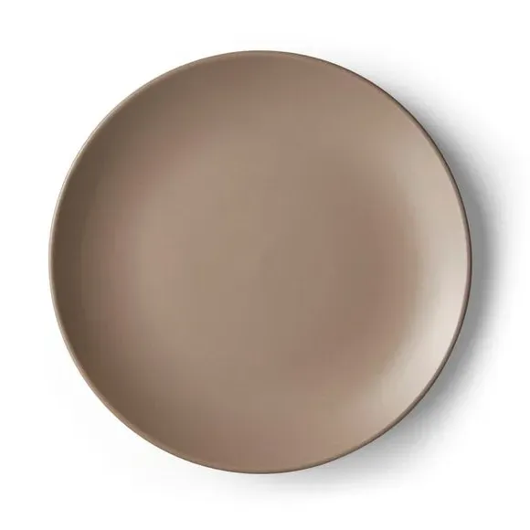 Dinner Plate with Matte Finish - Mushroom, Stoneware