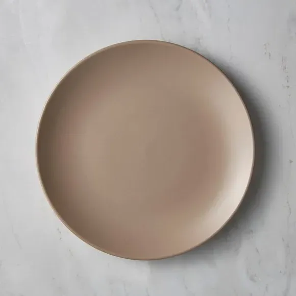 Dinner Plate with Matte Finish - Mushroom, Stoneware