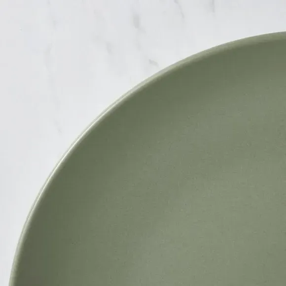 Dinner Plate with Matte Finish - Sage, Stoneware