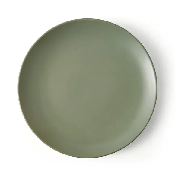 Dinner Plate with Matte Finish - Sage, Stoneware