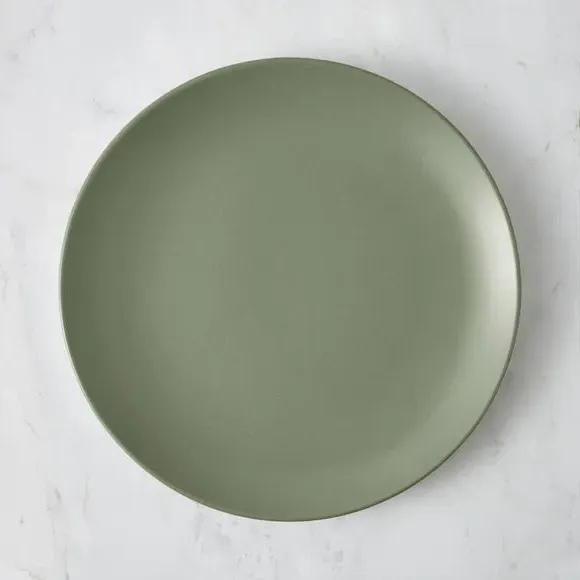 Dinner Plate with Matte Finish - Sage, Stoneware