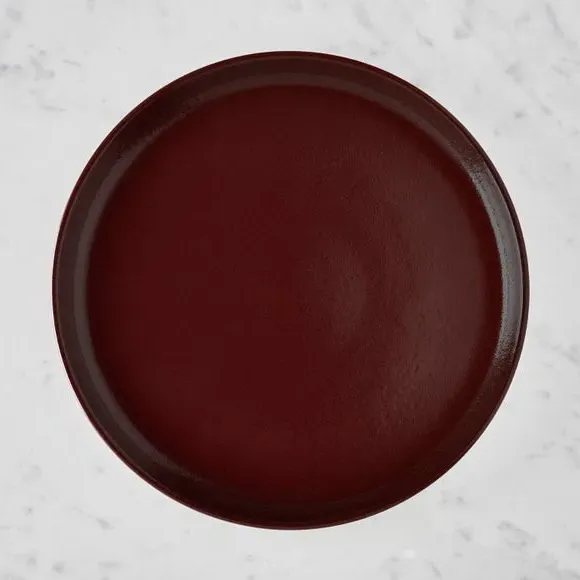 Dinner Plate with Reactive Glaze - Burgundy image